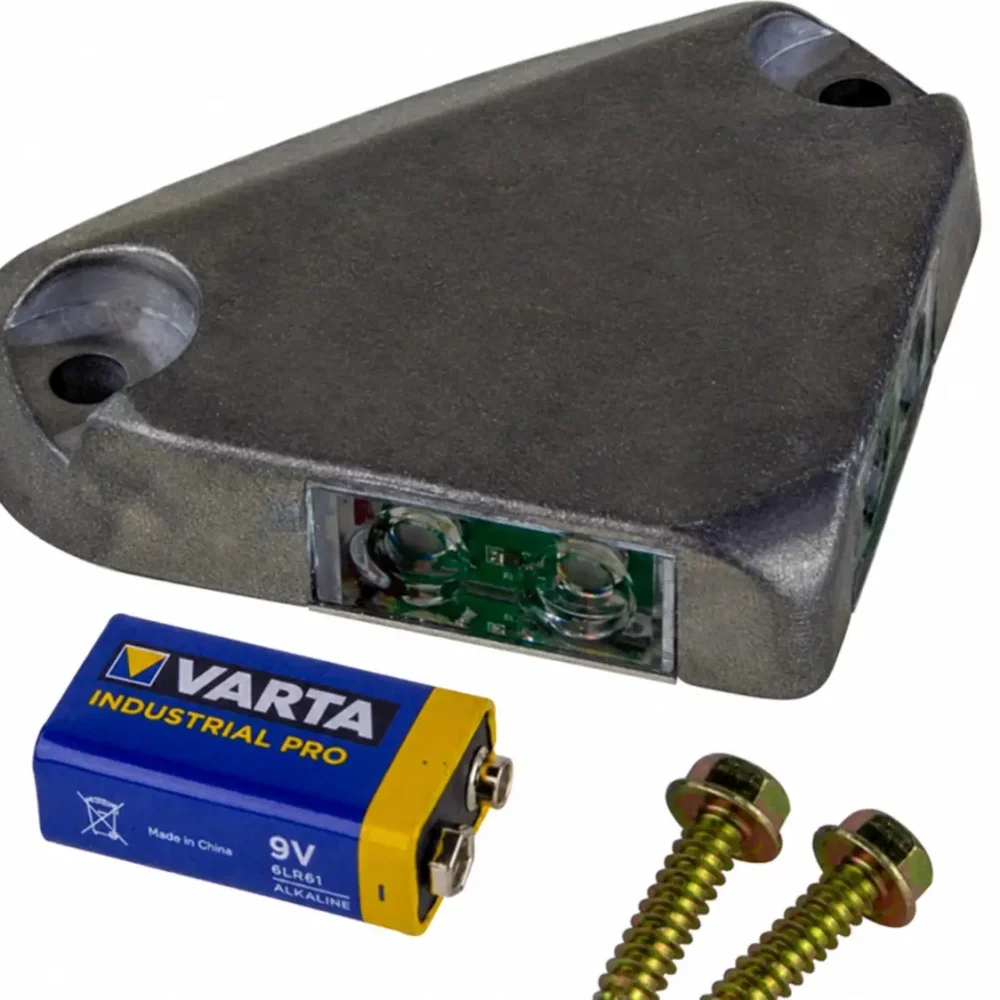 lampa de avertizare 9V + baterie compatibilitate universala (1)