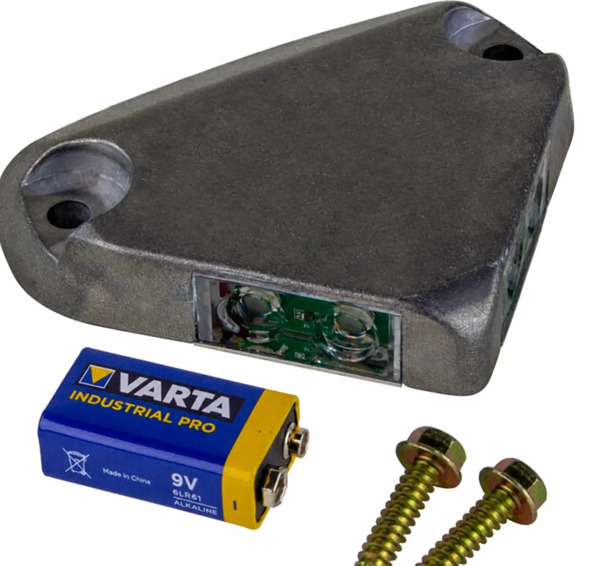 lampa de avertizare 9V + baterie compatibilitate universala (1)